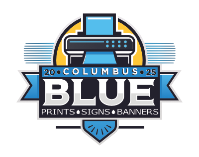 Columbus blue printing logo